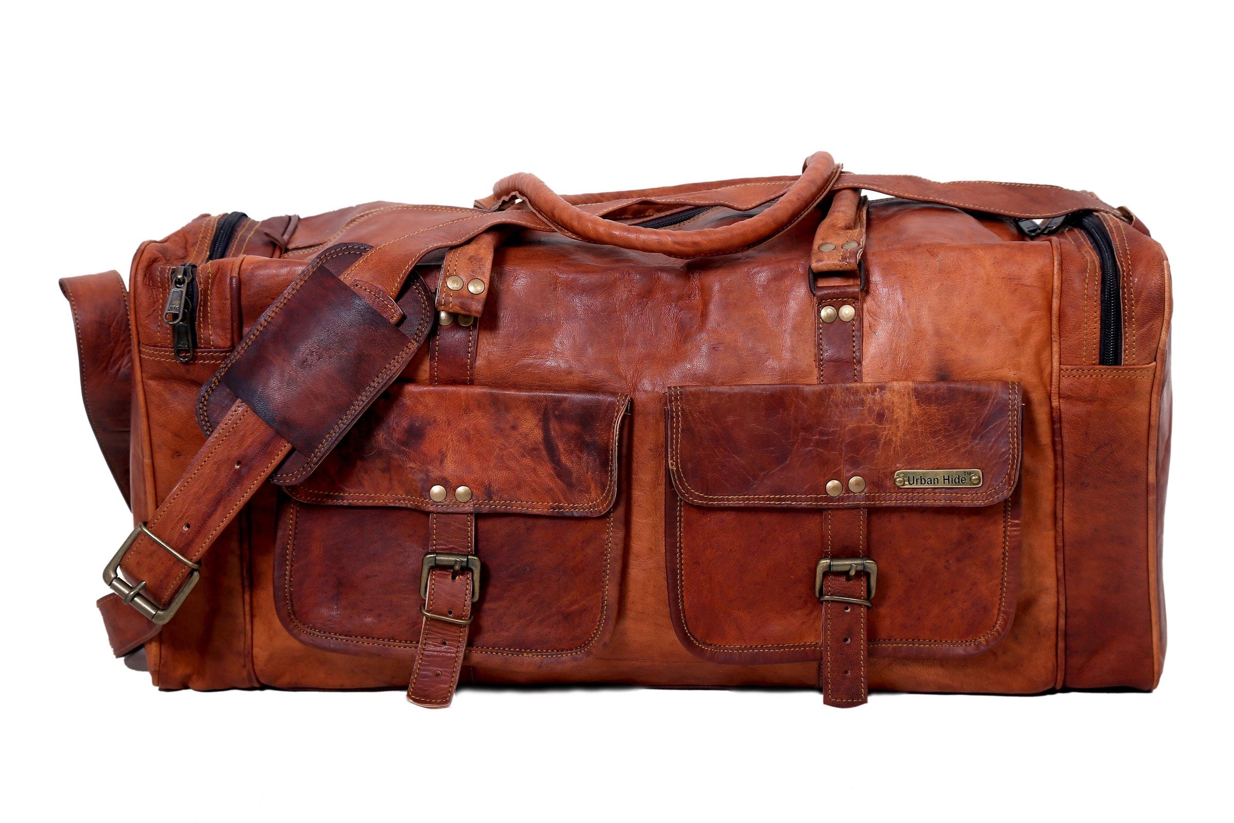 Handmade Leather Travel Duffel - Russel