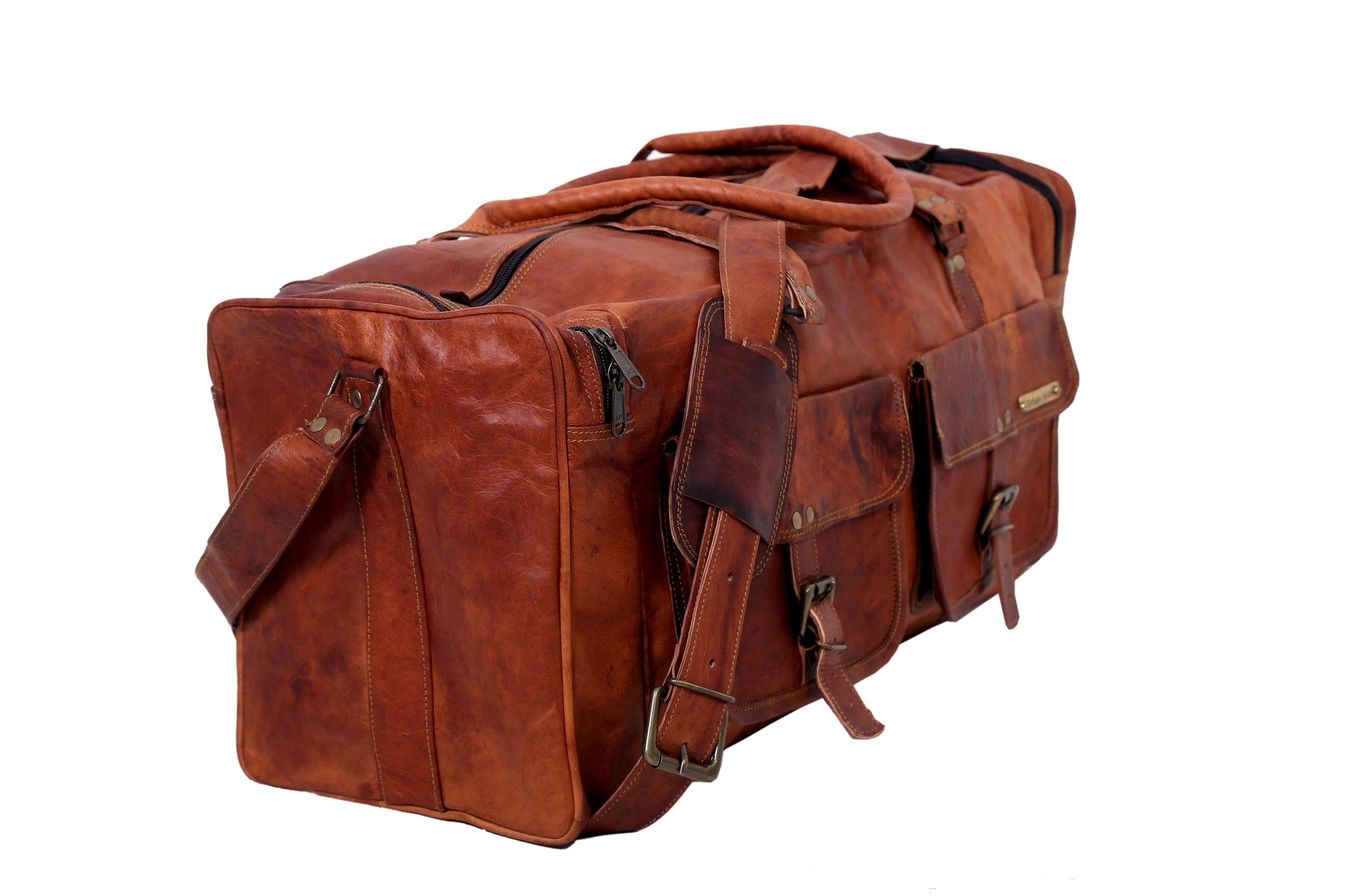 Handmade Leather Travel Duffel - Russel