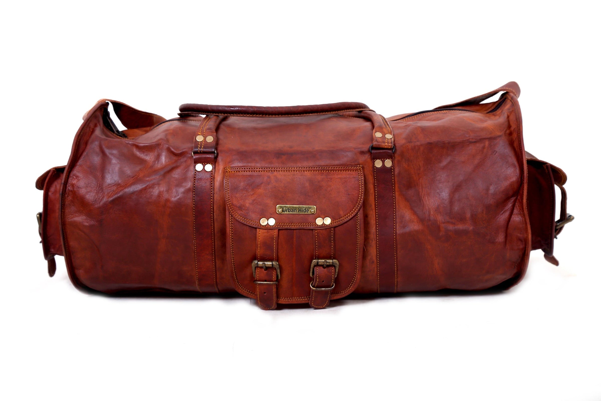 Handmade Leather Sports Duffel Bag - Toby