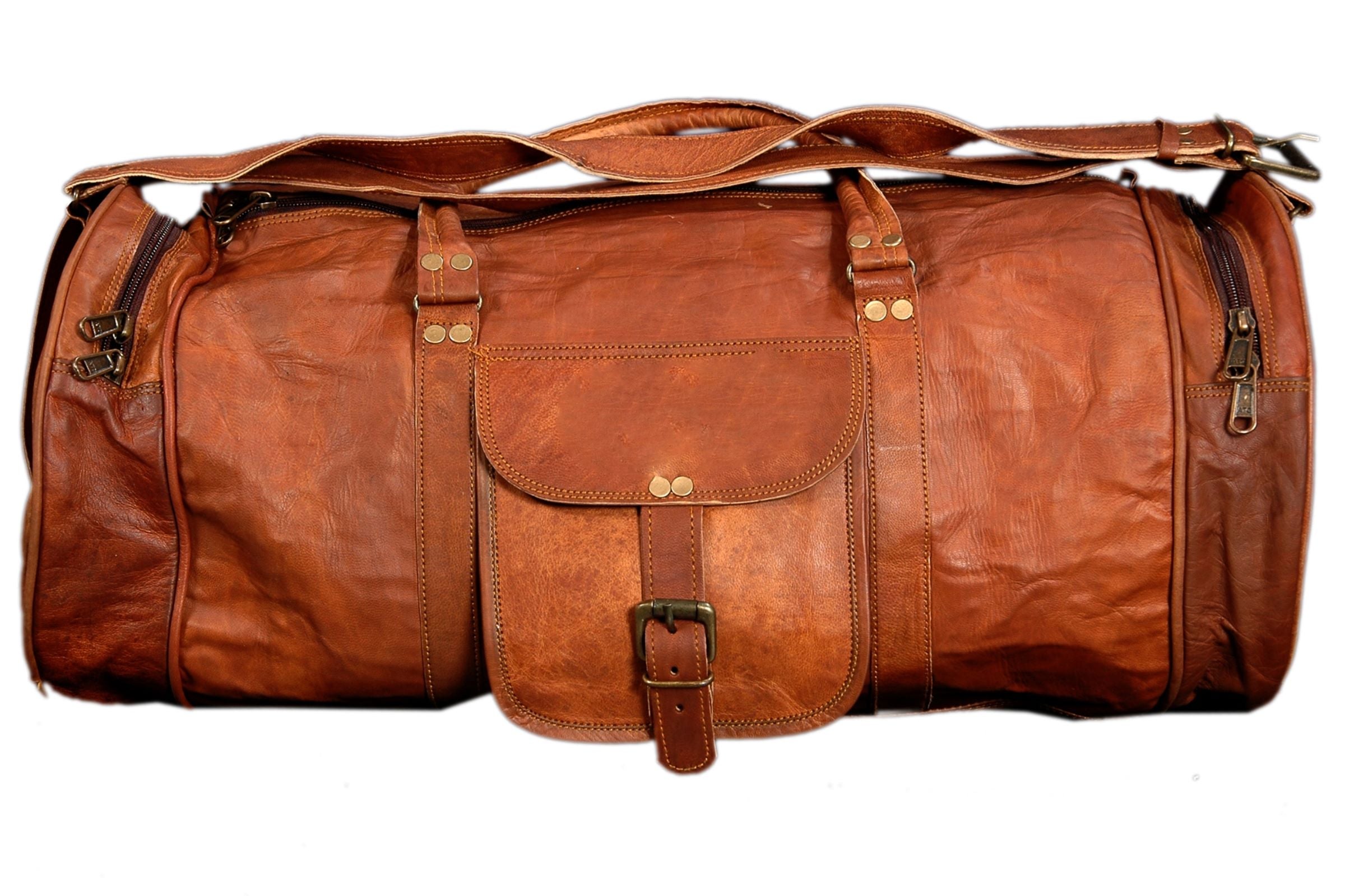 Overnight Weekend Travel Leather Bag - Jaxon