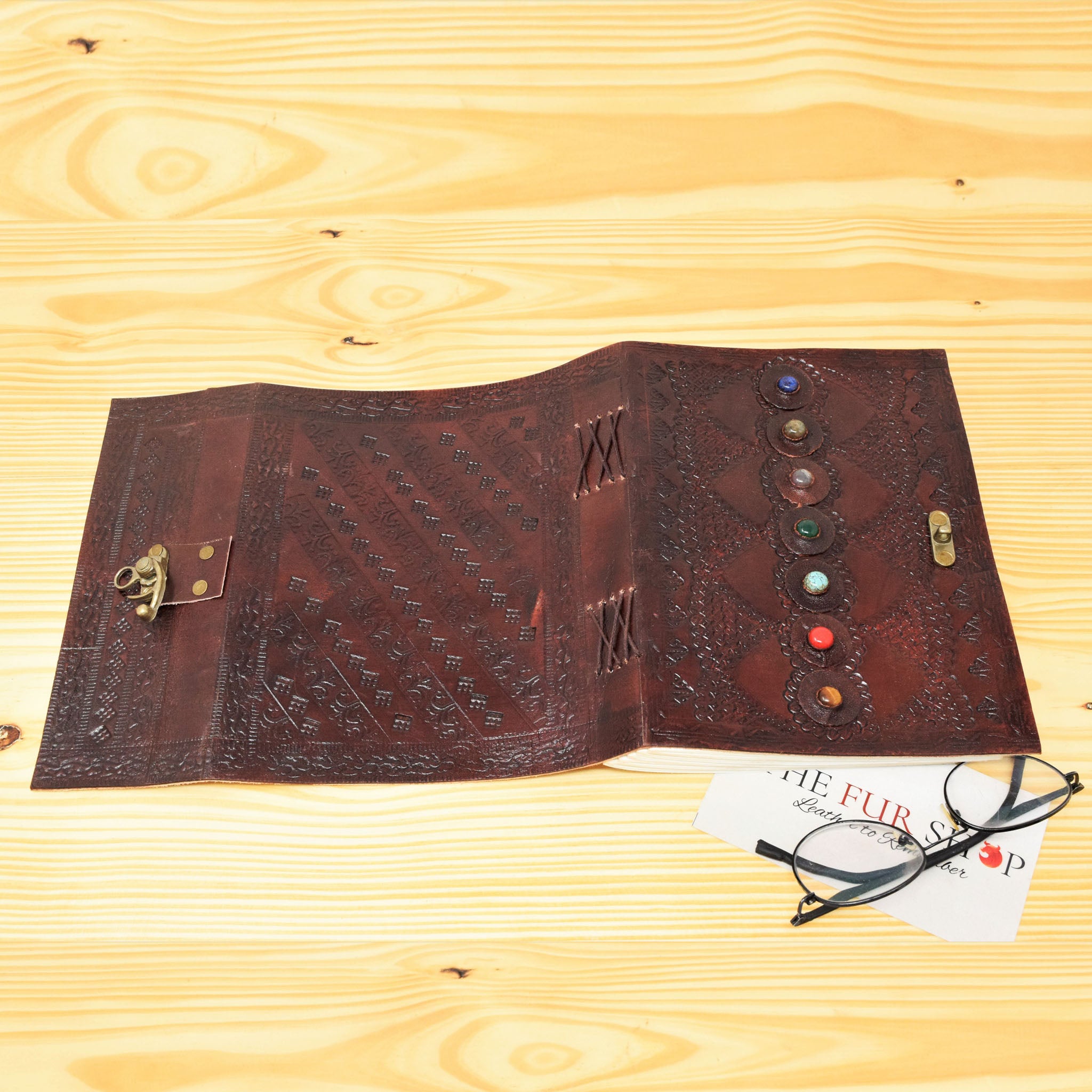 Elevate Your Writing Experience with Handmade Leather Journals - Seven Chakra Stone