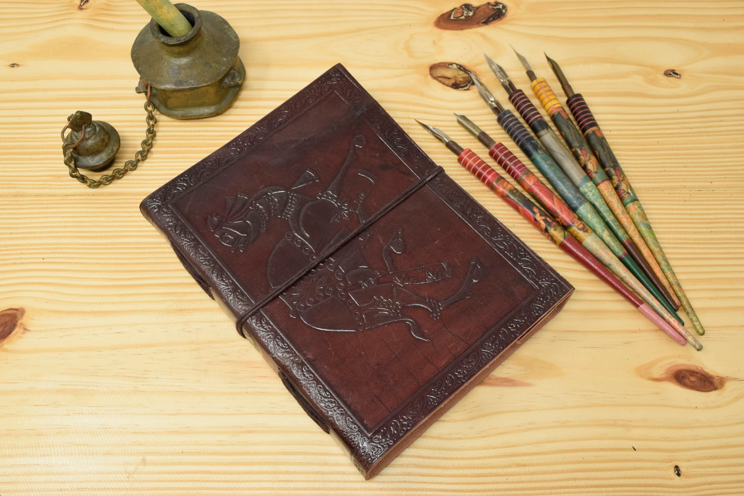 Vintage Handmade Leather Journal - Thar Desert Camel