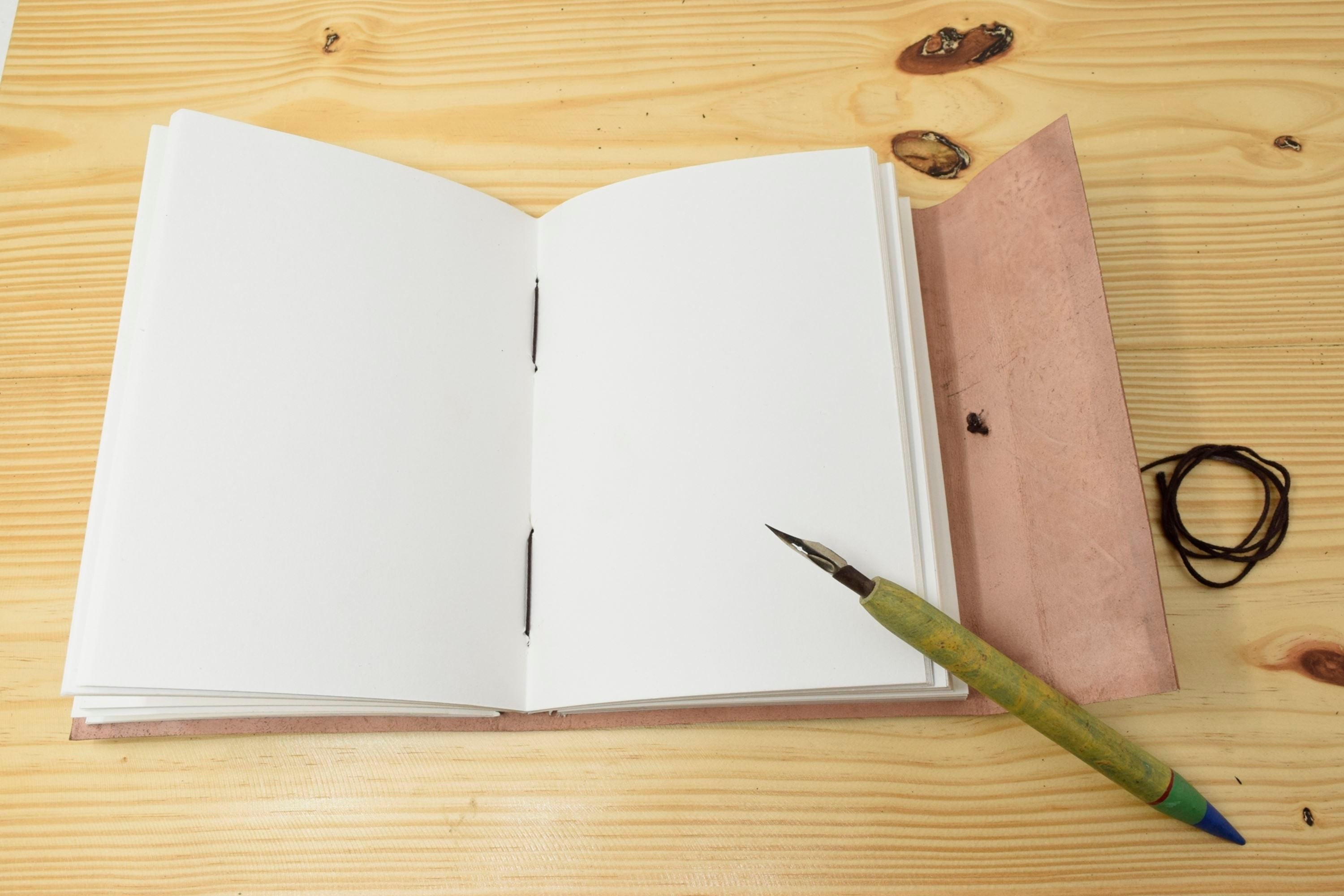 Vintage Handmade Leather Journal - Thar Desert Camel