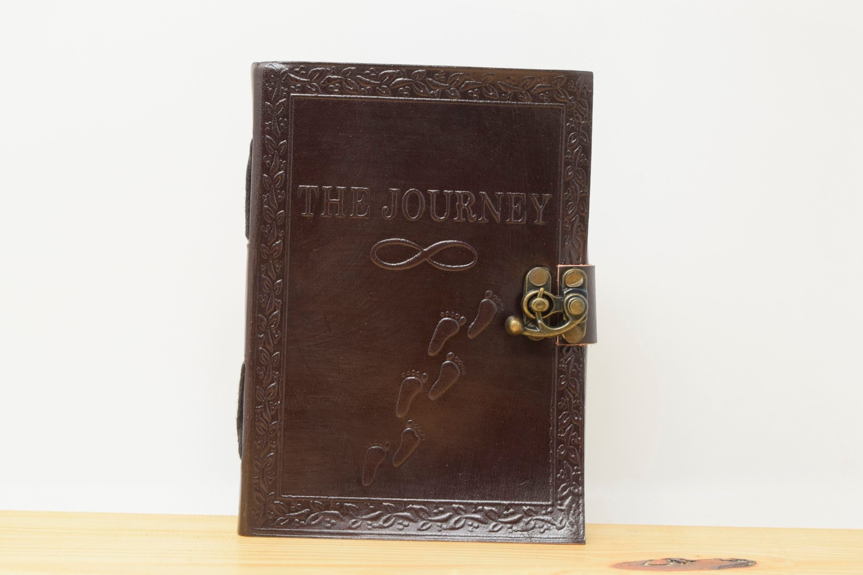 Vintage Handmade Leather Journal - The Journey