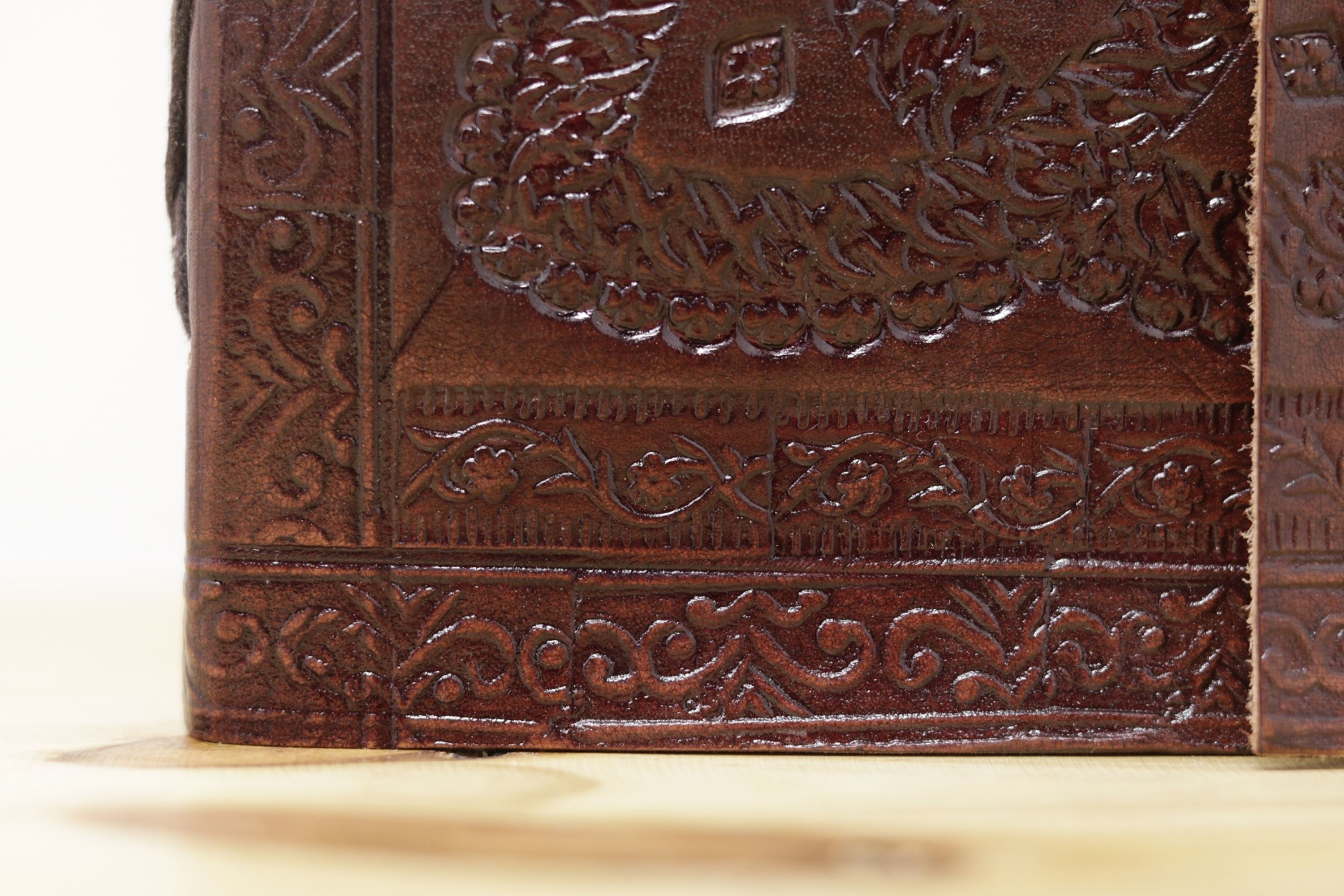 Vintage Handmade Leather Journal - Bow Lock