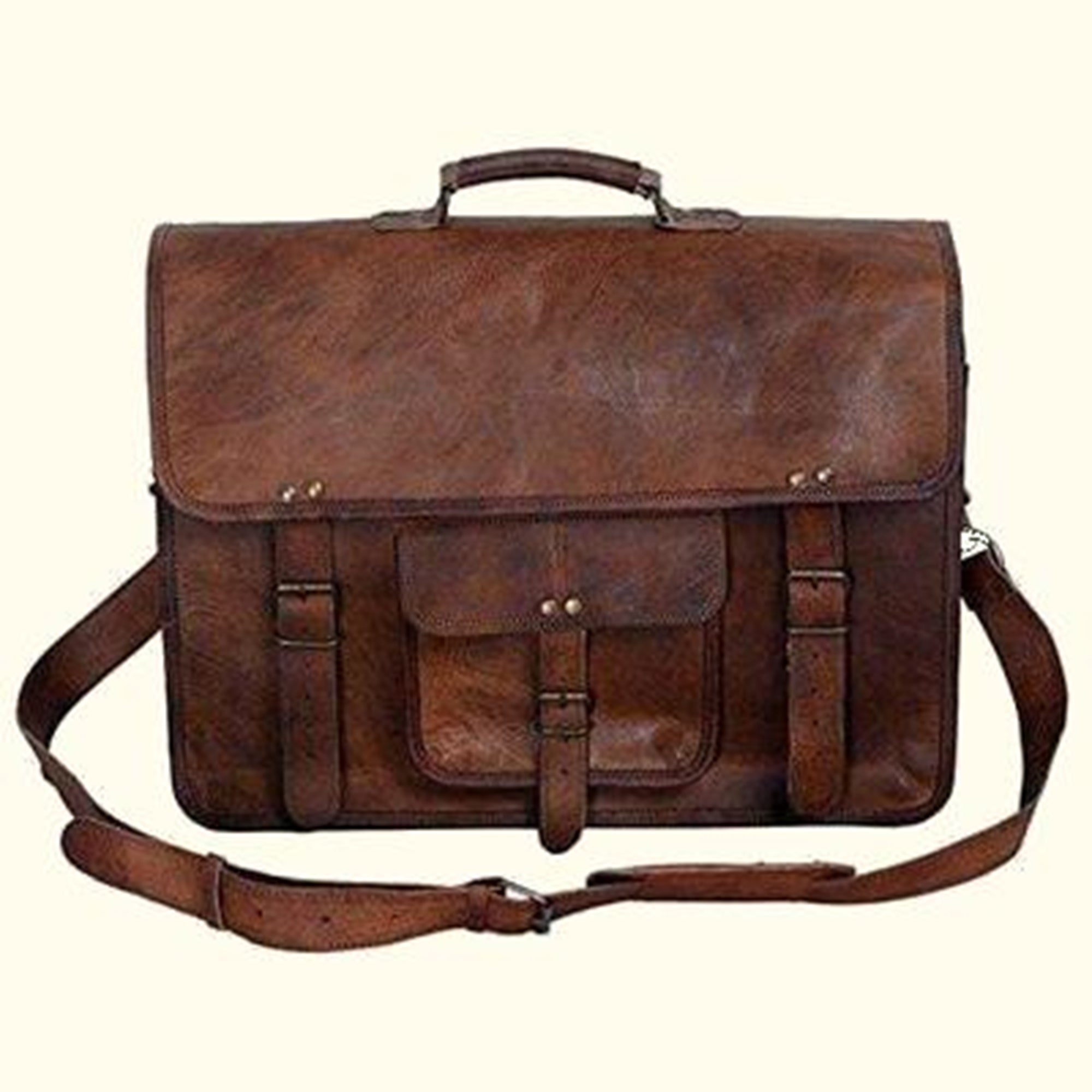 Full Grain Premium Quality Handmade Leather Laptop Bag