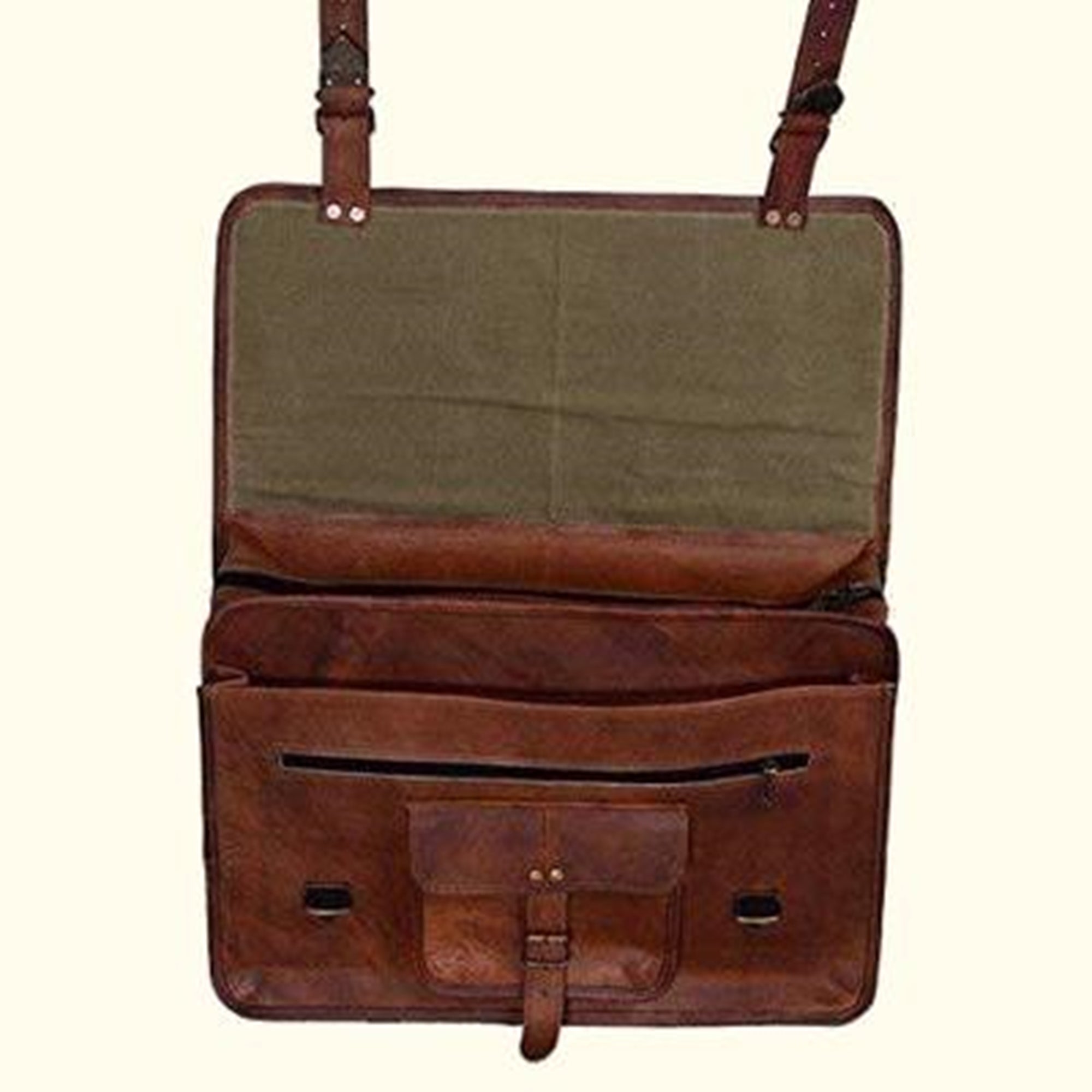 Full Grain Premium Quality Handmade Leather Laptop Bag