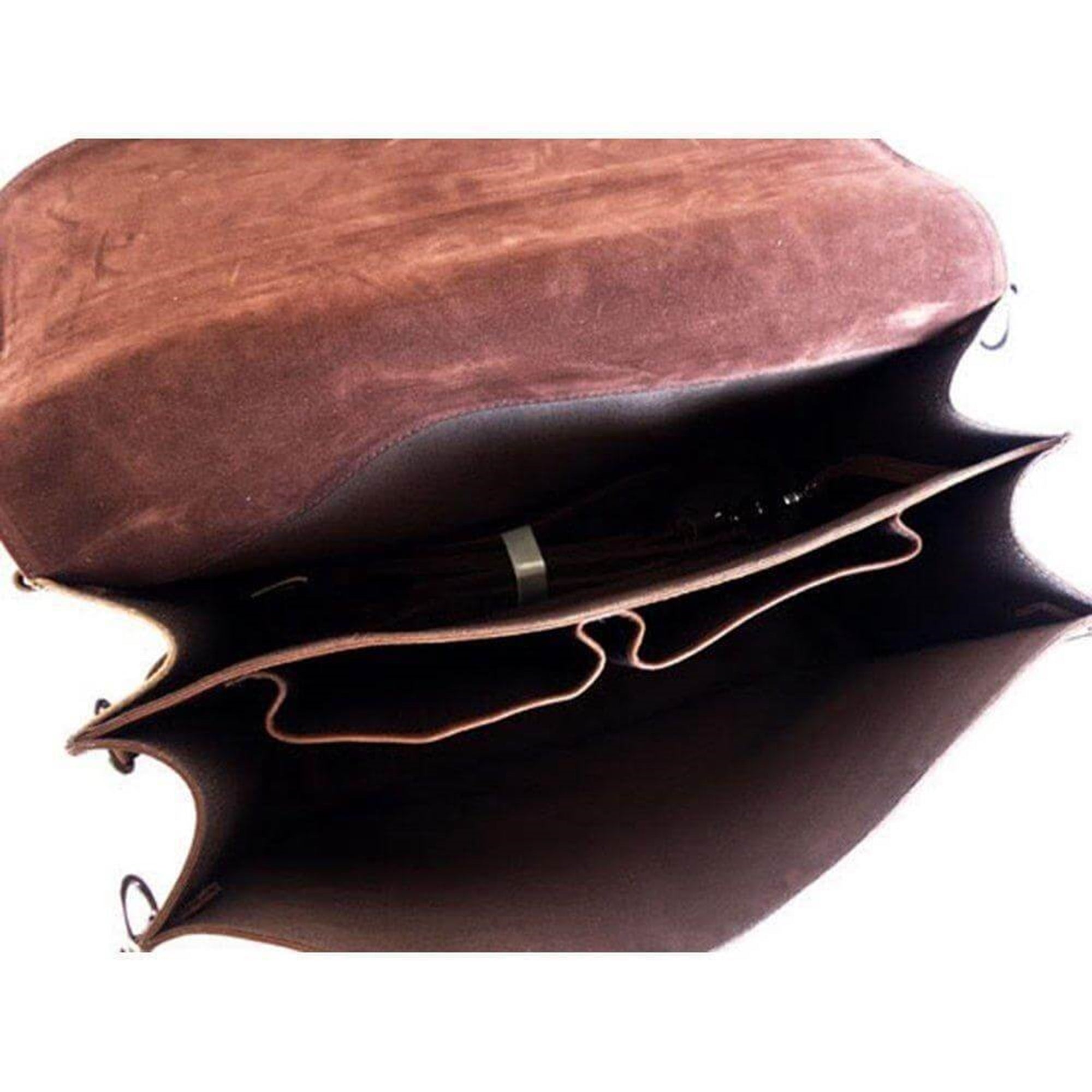 Vintage Brown Premium Cow Leather Saddle Bag