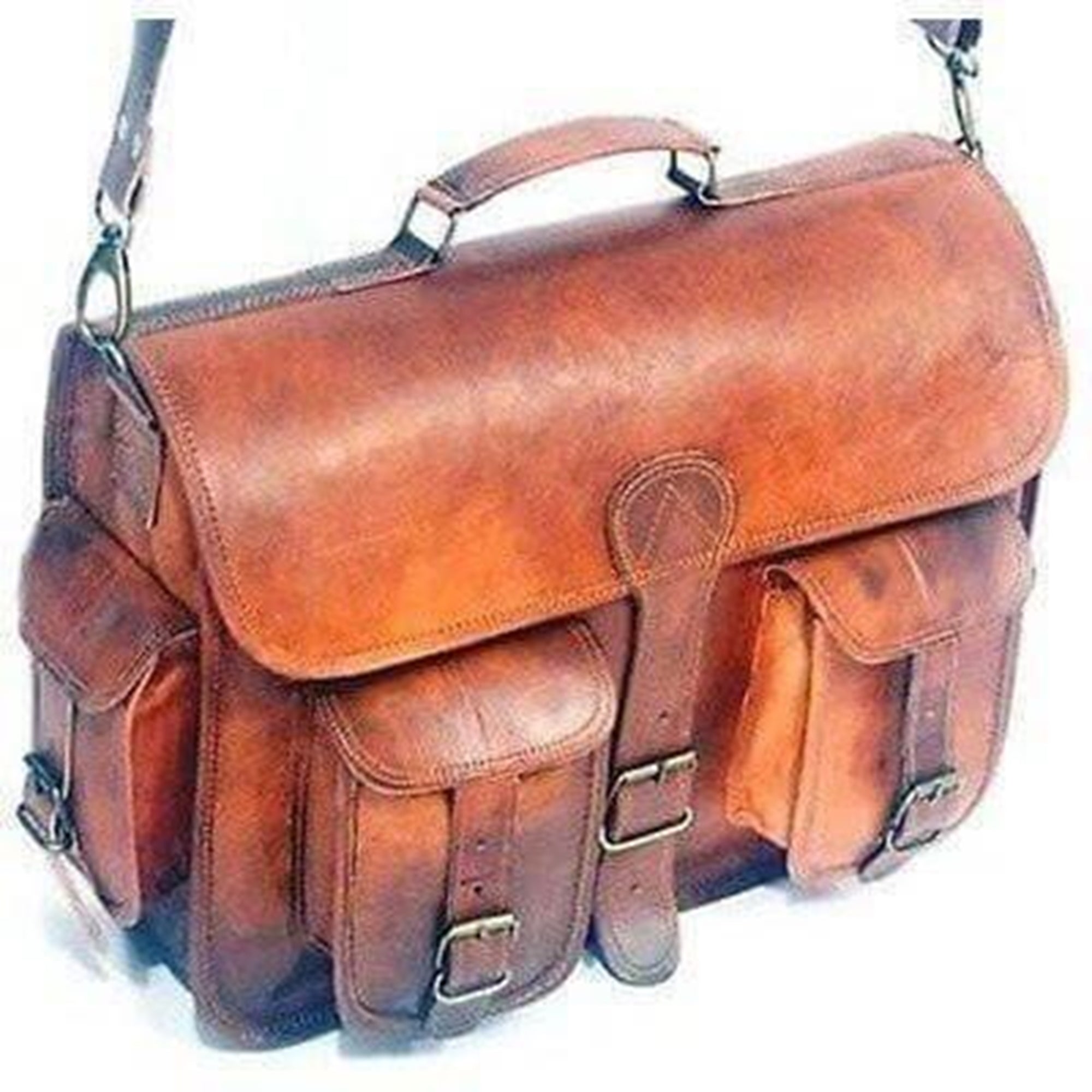 Premium Vintage Collection Handcrafted Men's Leather Briefcase