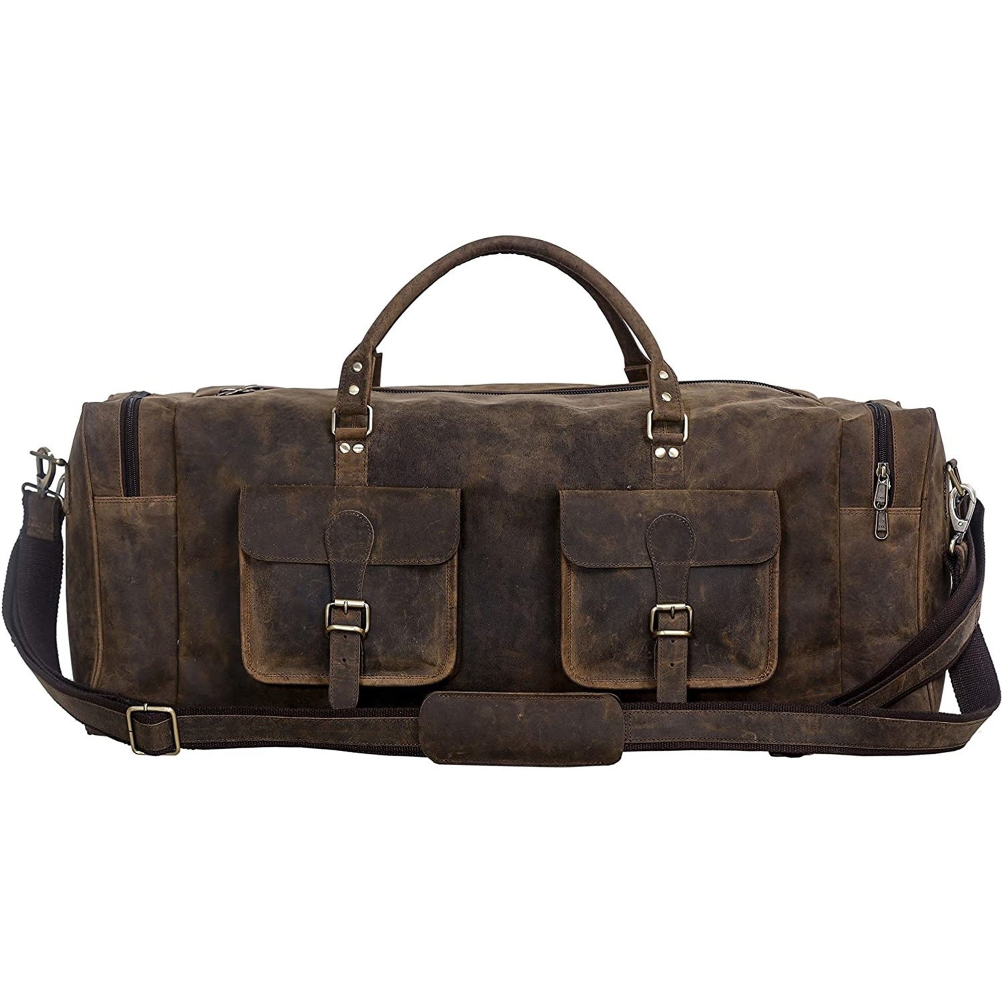 Weekender Large Travelling Buffalo Leather Duffel Bag