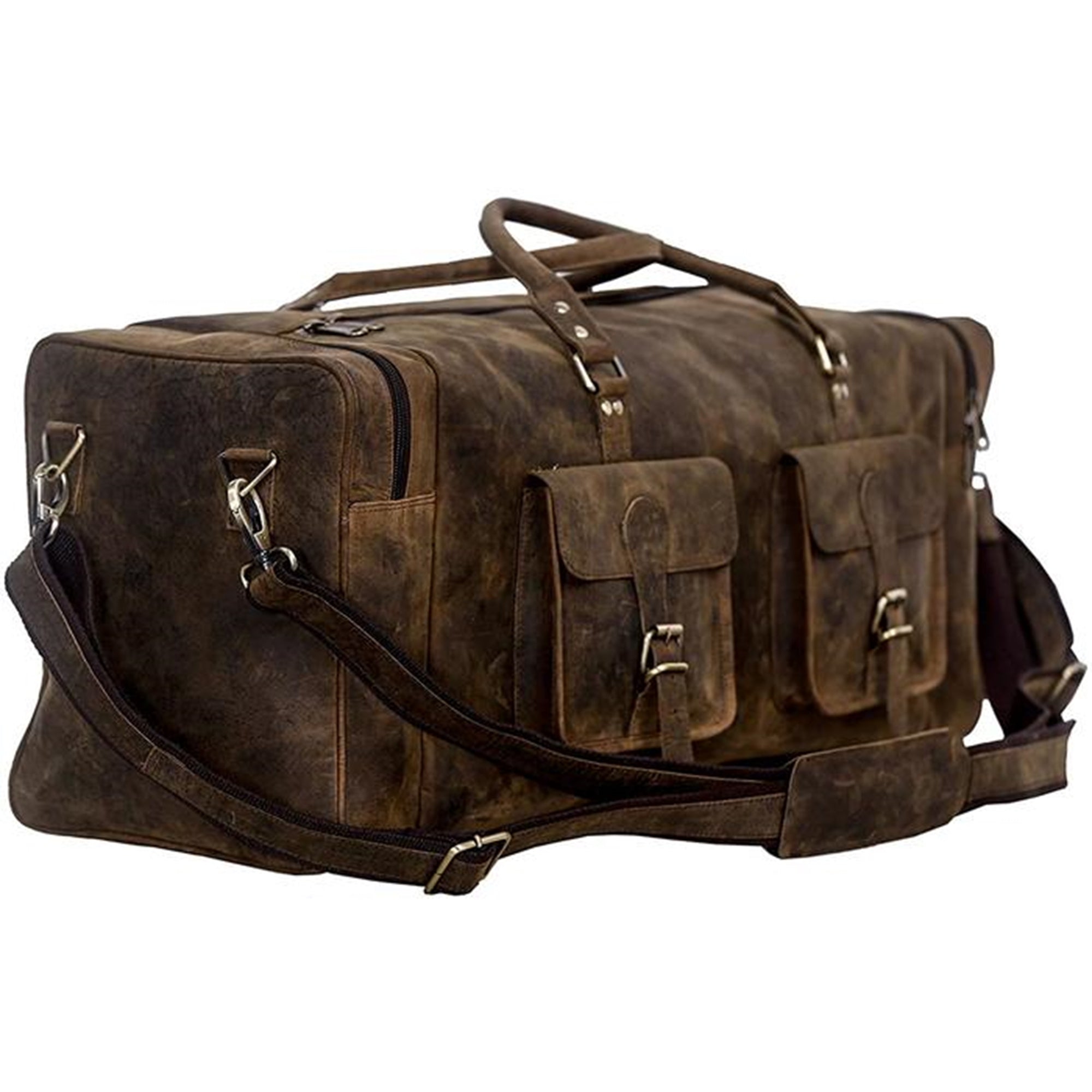 Weekender Large Travelling Buffalo Leather Duffel Bag