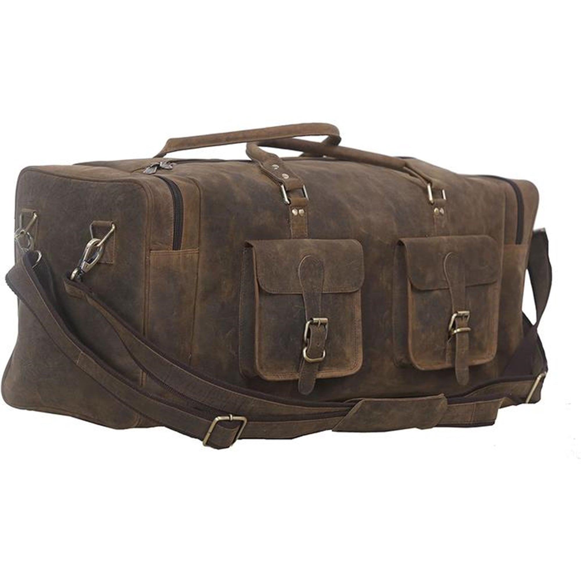 Weekender Large Travelling Buffalo Leather Duffel Bag