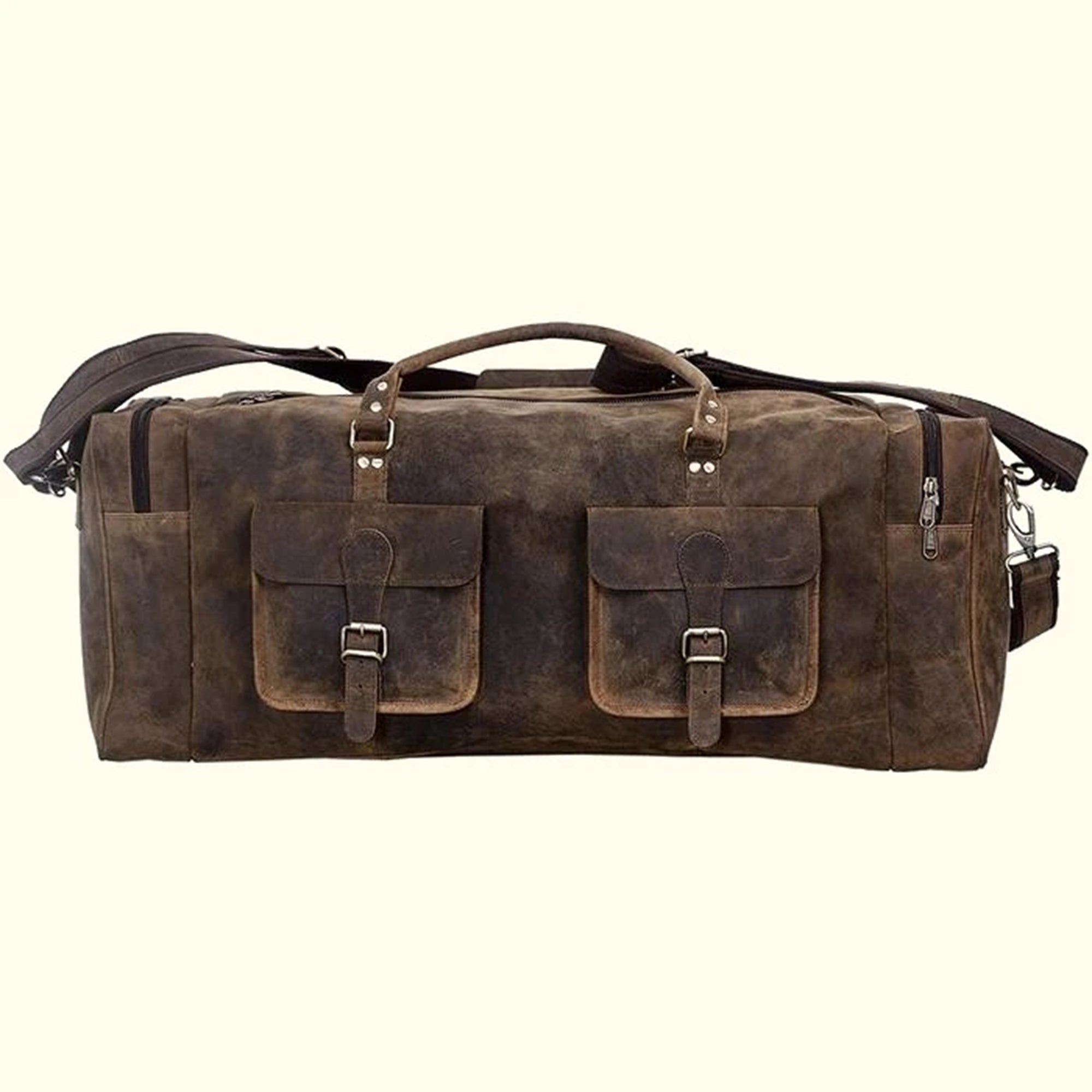 Weekender Large Travelling Buffalo Leather Duffel Bag