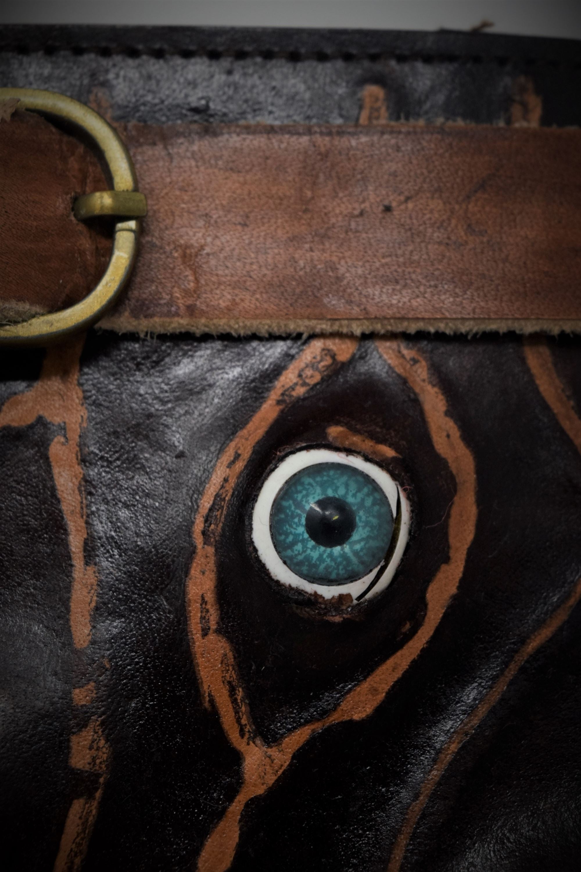 unique leather journal - three eye diary